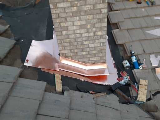 Chimney Flashing — In Progress