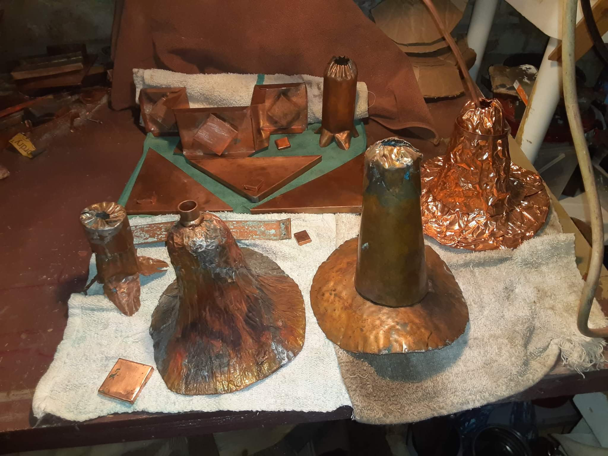 Copper Garden Lamps